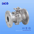 JIS Stainless Steel2PC Flange Floating Ball Valve with ISO5211 Mounting Pad